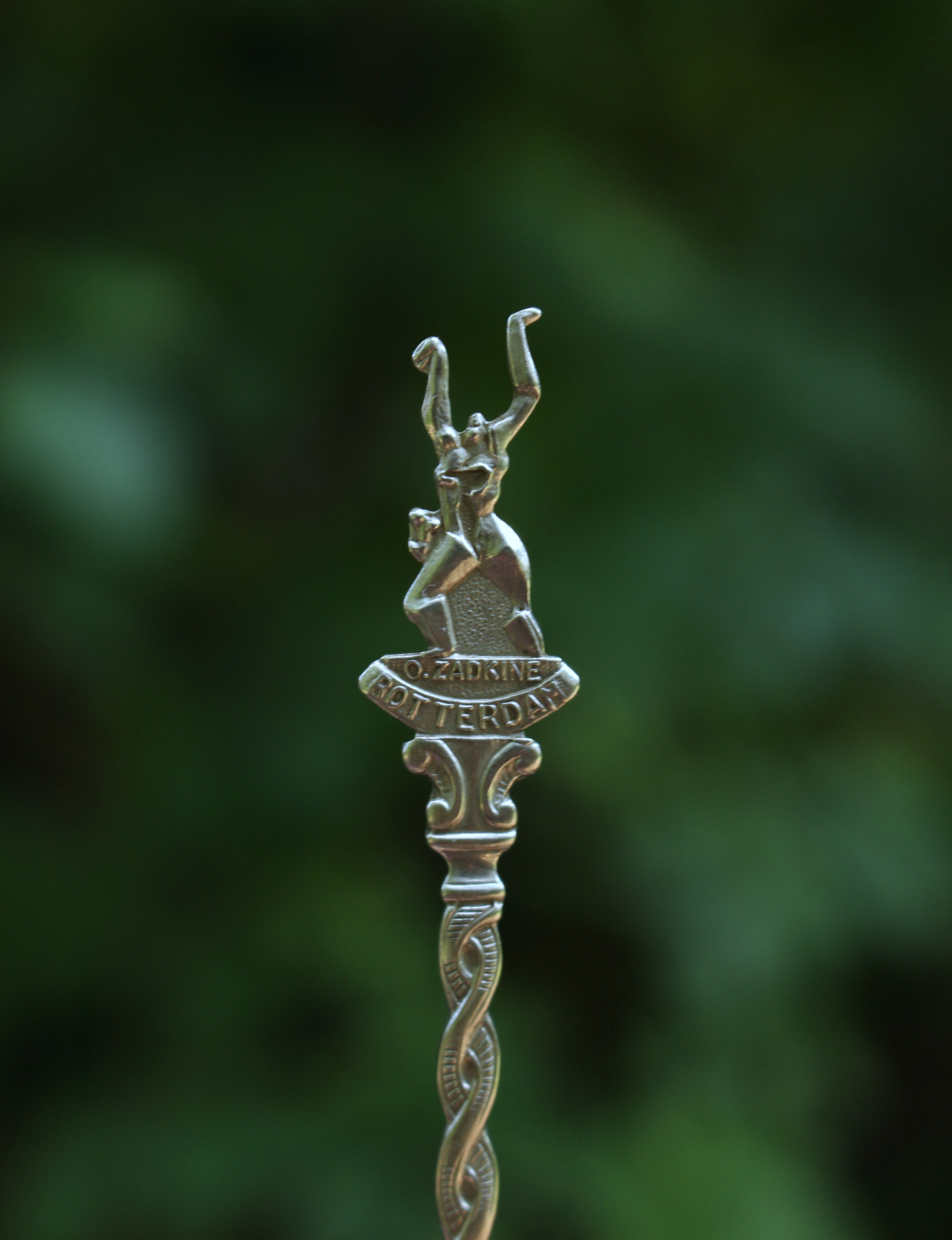 Zadkine Rotterdam Ring (white metal)